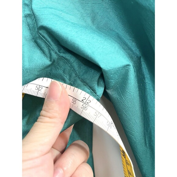 VTG London Towne by London Fog  Size 6 Bright Green Trench Coat Rain Jacket - Picture 5 of 7